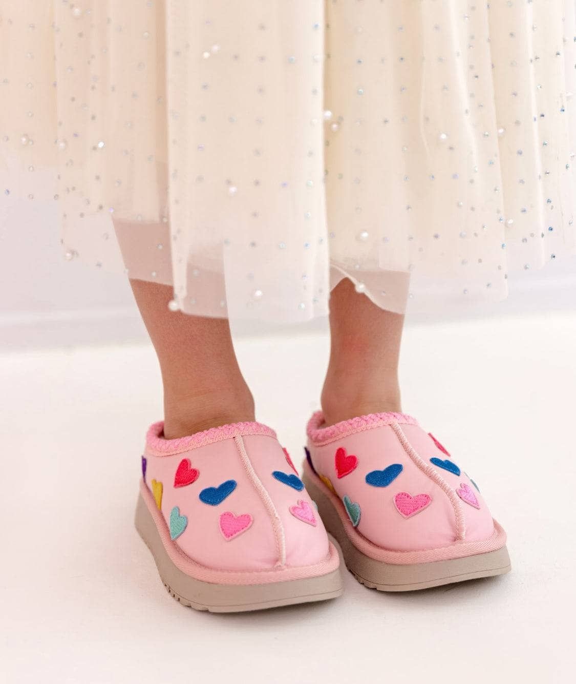 Sherpa Booties - Candy Heart