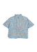 Blue tweed cape  on a white background.