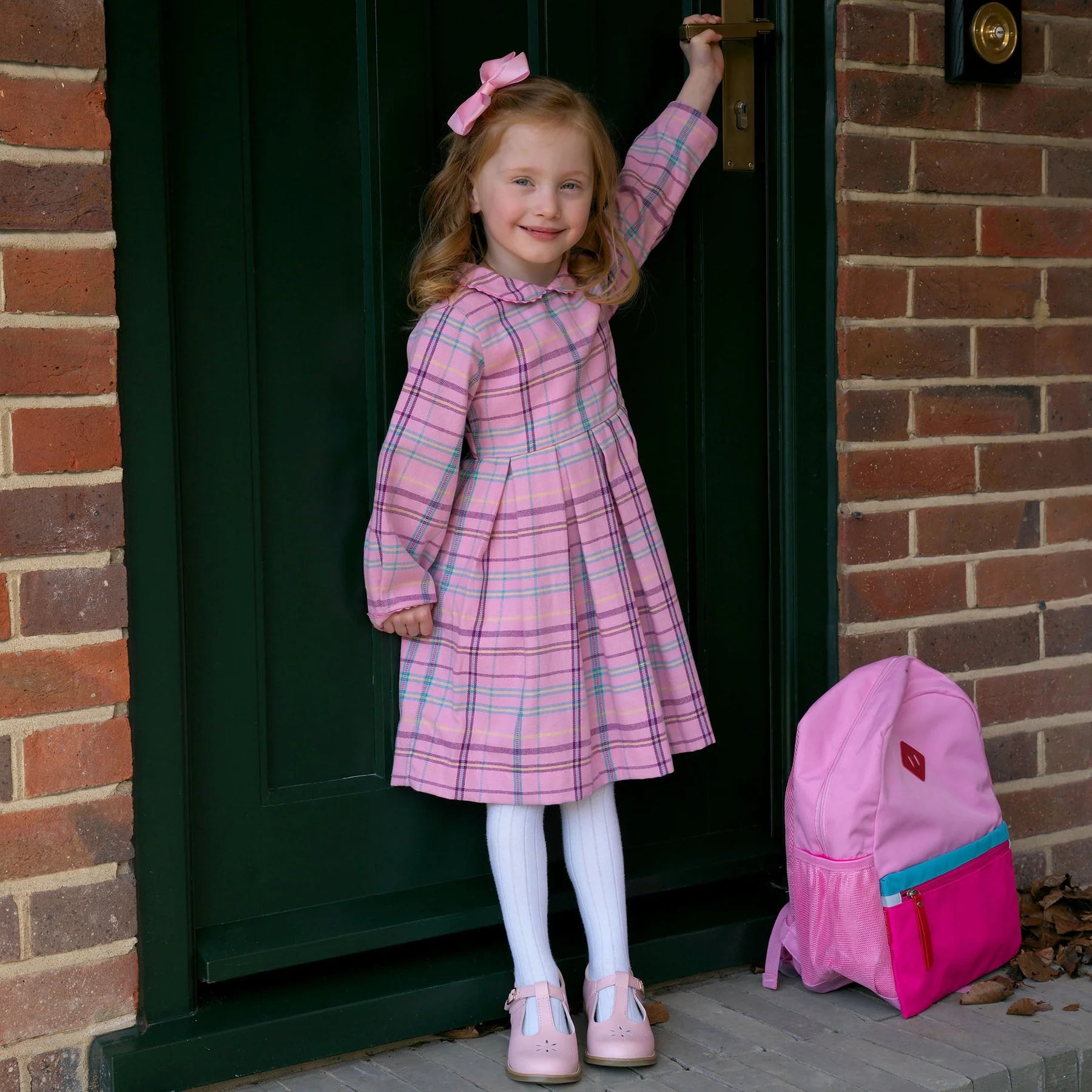 Pleated Dress - Check