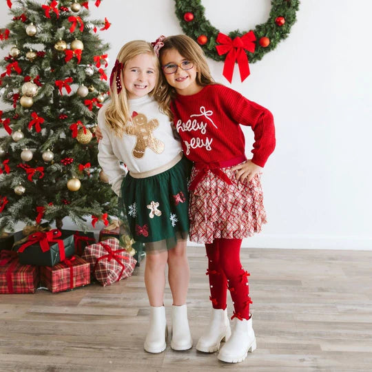 Tutu - Christmas Plaid Bow