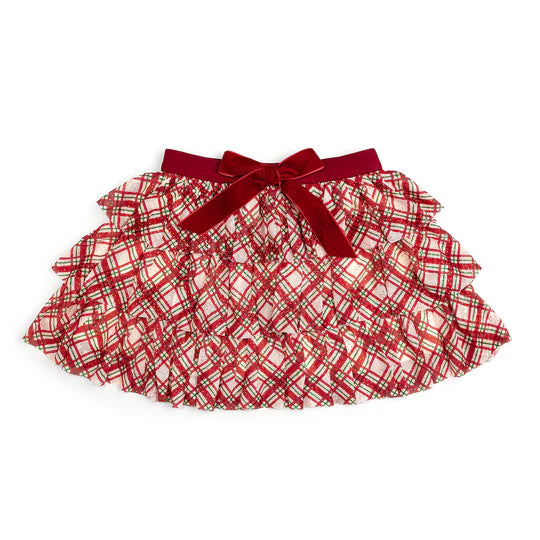 Tutu - Christmas Plaid Bow