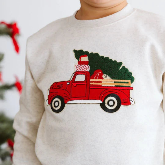 Sweatshirt - Christmas Truck Patch