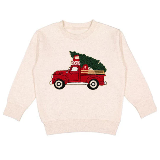 Sweatshirt - Christmas Truck Patch