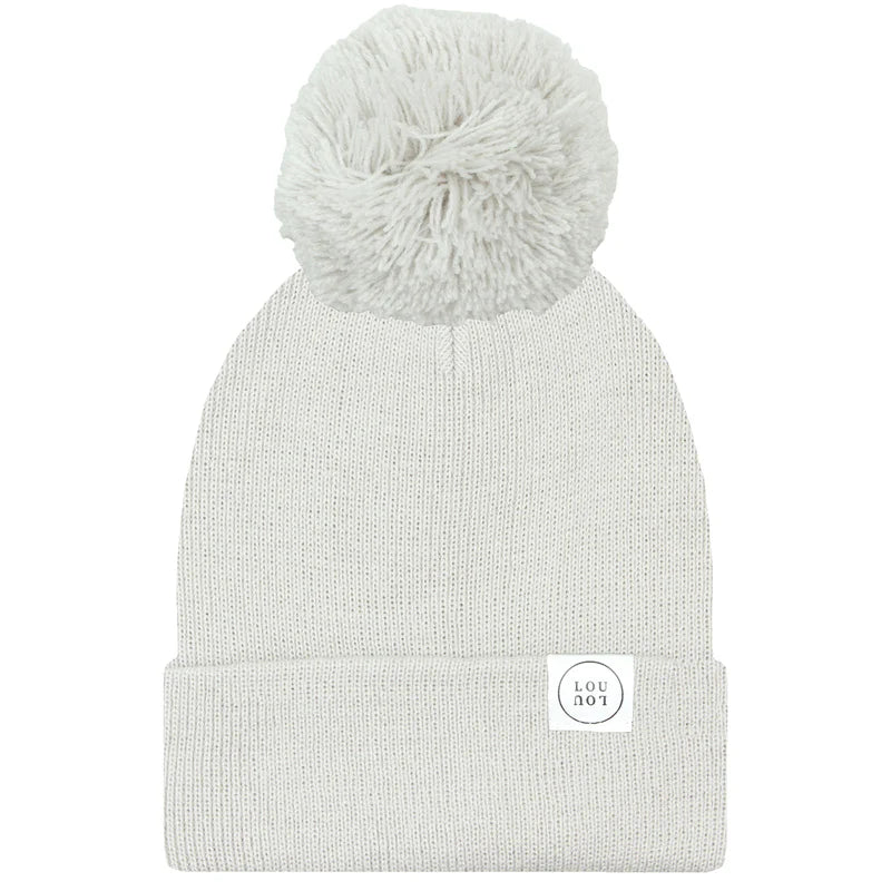 Beanie (with Pom) - Cloud Grey