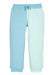 Light blue and mint green jogger pants on a white background