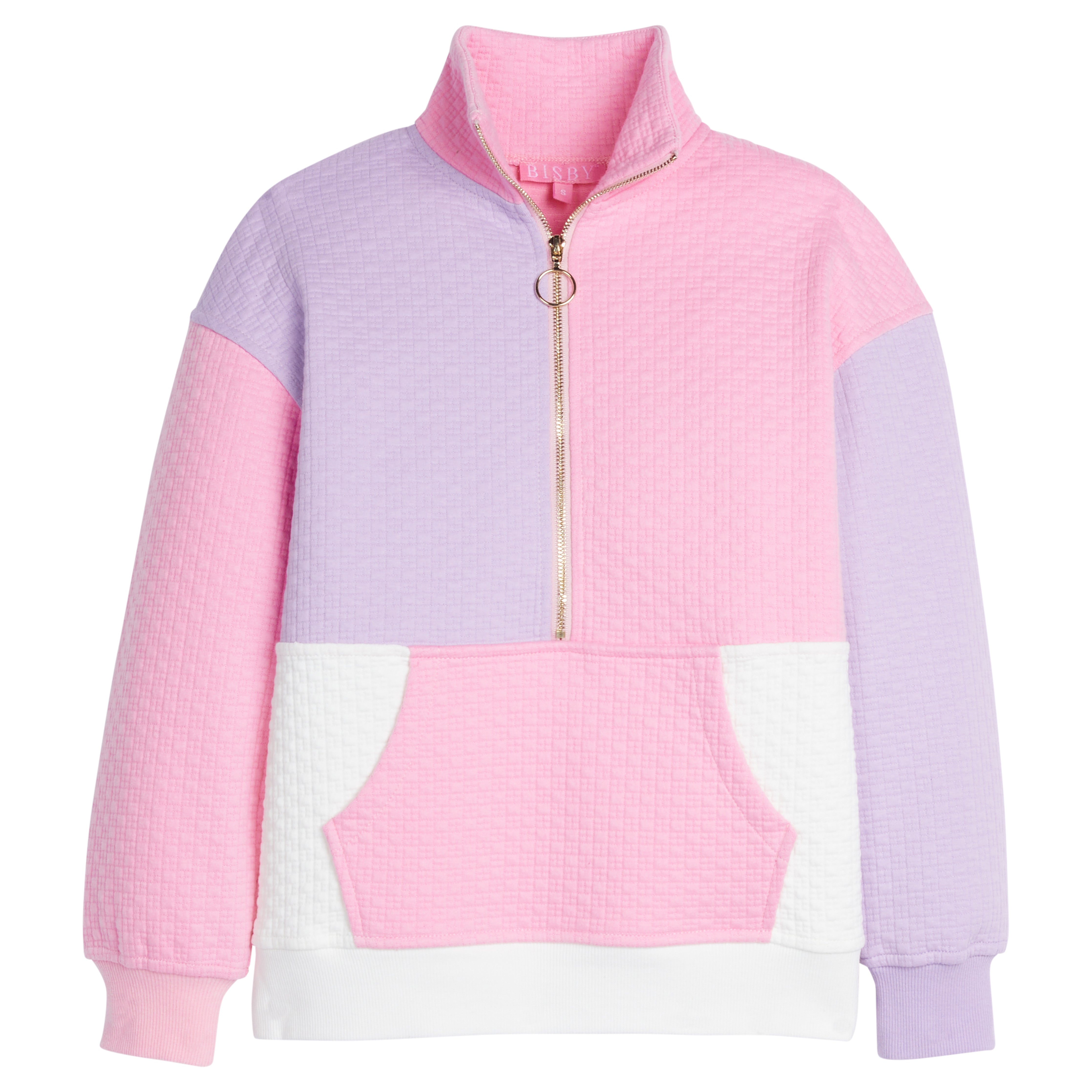 Color Block Pullover - Pink/Lilac