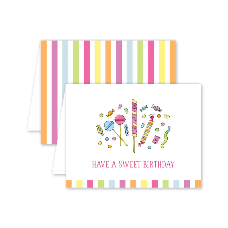 Birthday Card - Colorful Candy