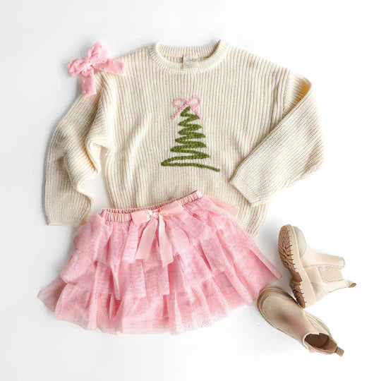 Sweater - Coquette Christmas Tree