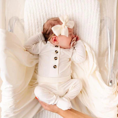 Satin Headband - Cream