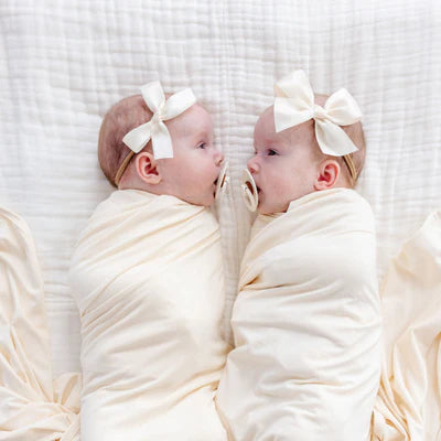 Satin Headband - Cream