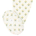 Floral-patterned fabric swatch on a white background