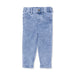 Pair of blue jeans on a white background