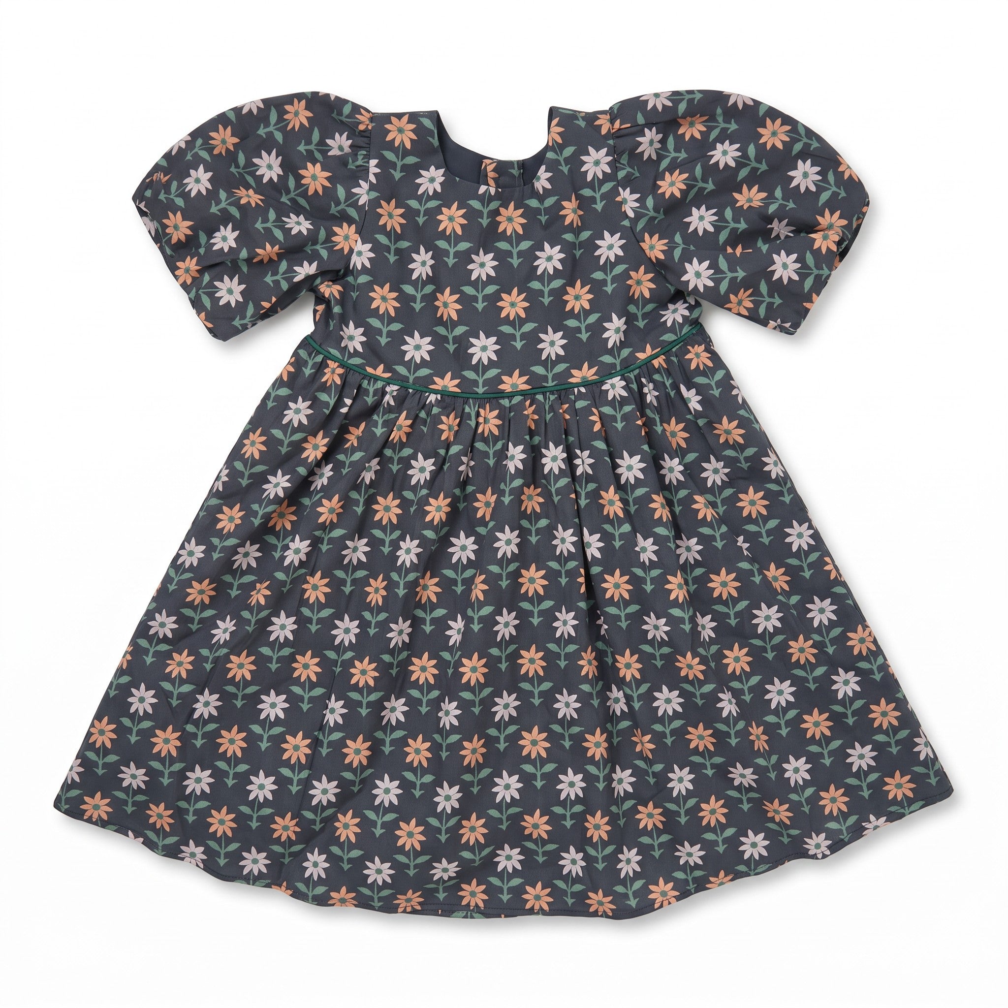 Denise Dress - Navy Block Floral