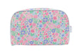 Floral patterned dopp kit on a white background