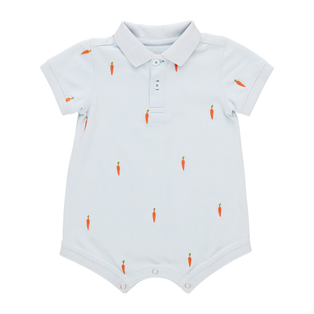 Alec Romper - Carrot Embroidery