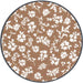 A brown floral sample
