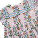 Floral patterned fabric with colorful flowers on a white background