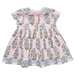 Floral dress with a white background