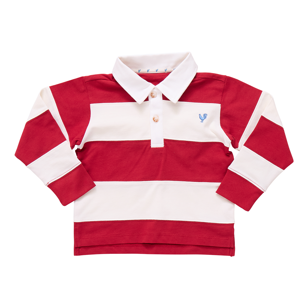 Albert Rugby Shirt - Red/White