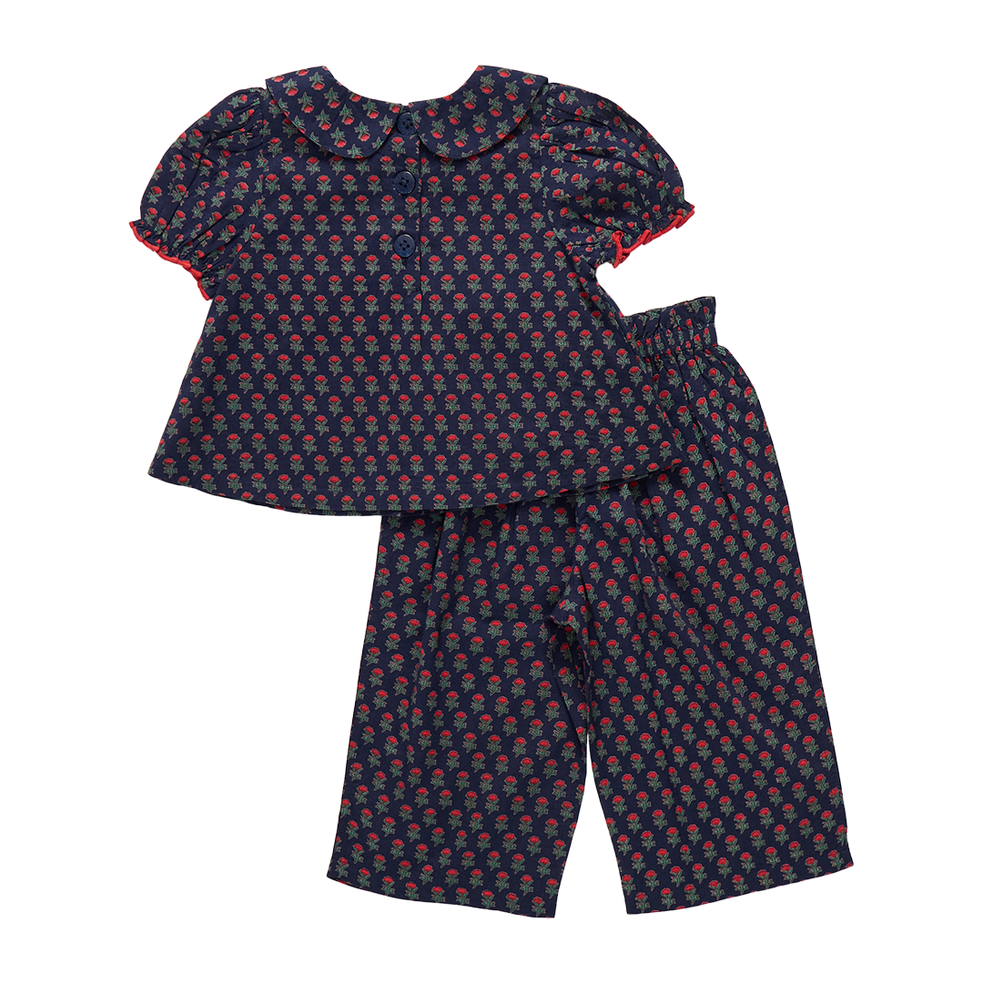 Dawson 2 Piece Set - Navy Carnation