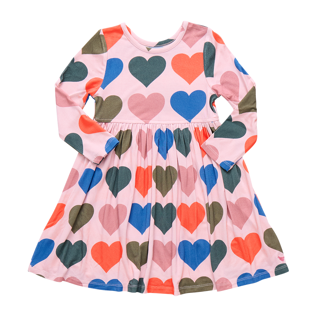 Steph Dress - Oversized Hearts