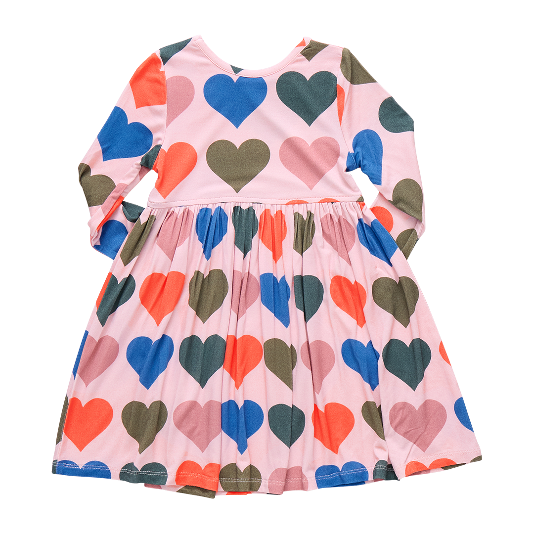 Steph Dress - Oversized Hearts