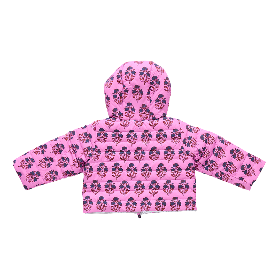 Reversible Riley Jacket - Pink Strawflower