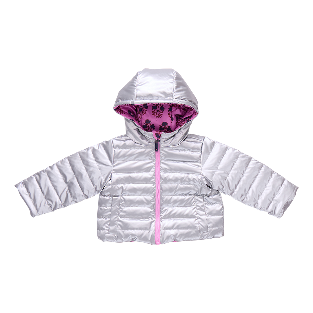 Reversible Riley Jacket - Pink Strawflower