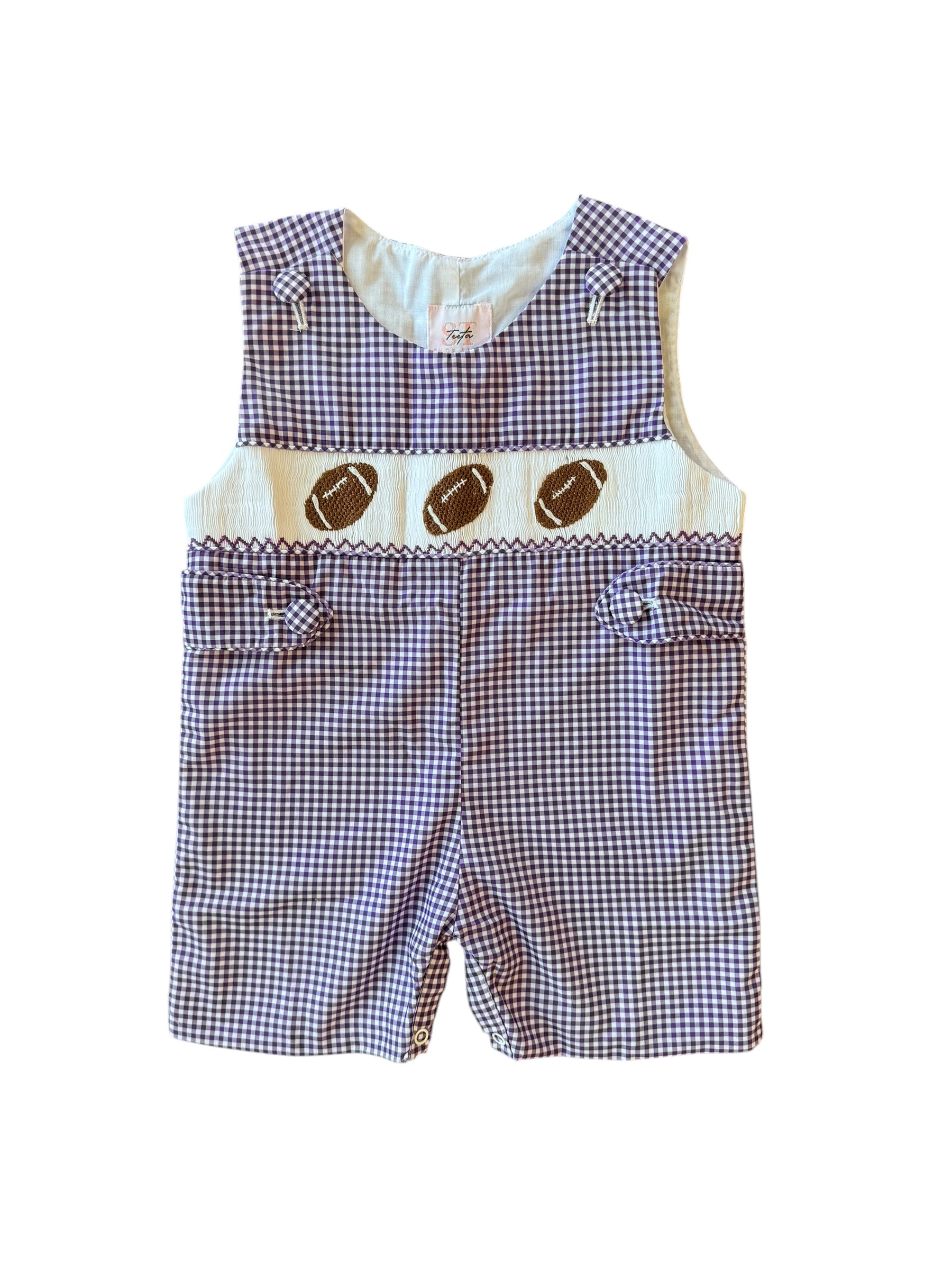 Henry Jon Jon - Purple Gingham Football