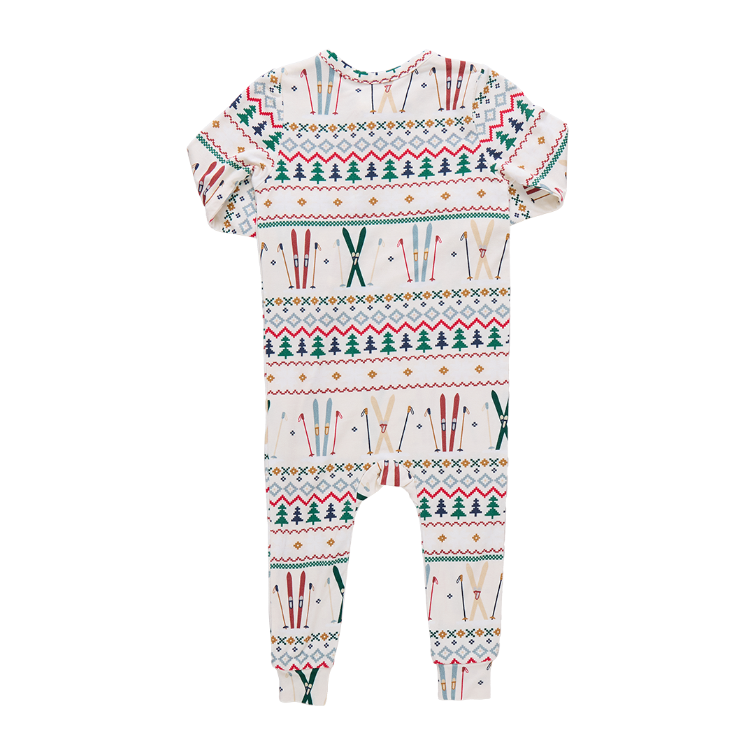 Zippered Romper - Ski Fair Isle