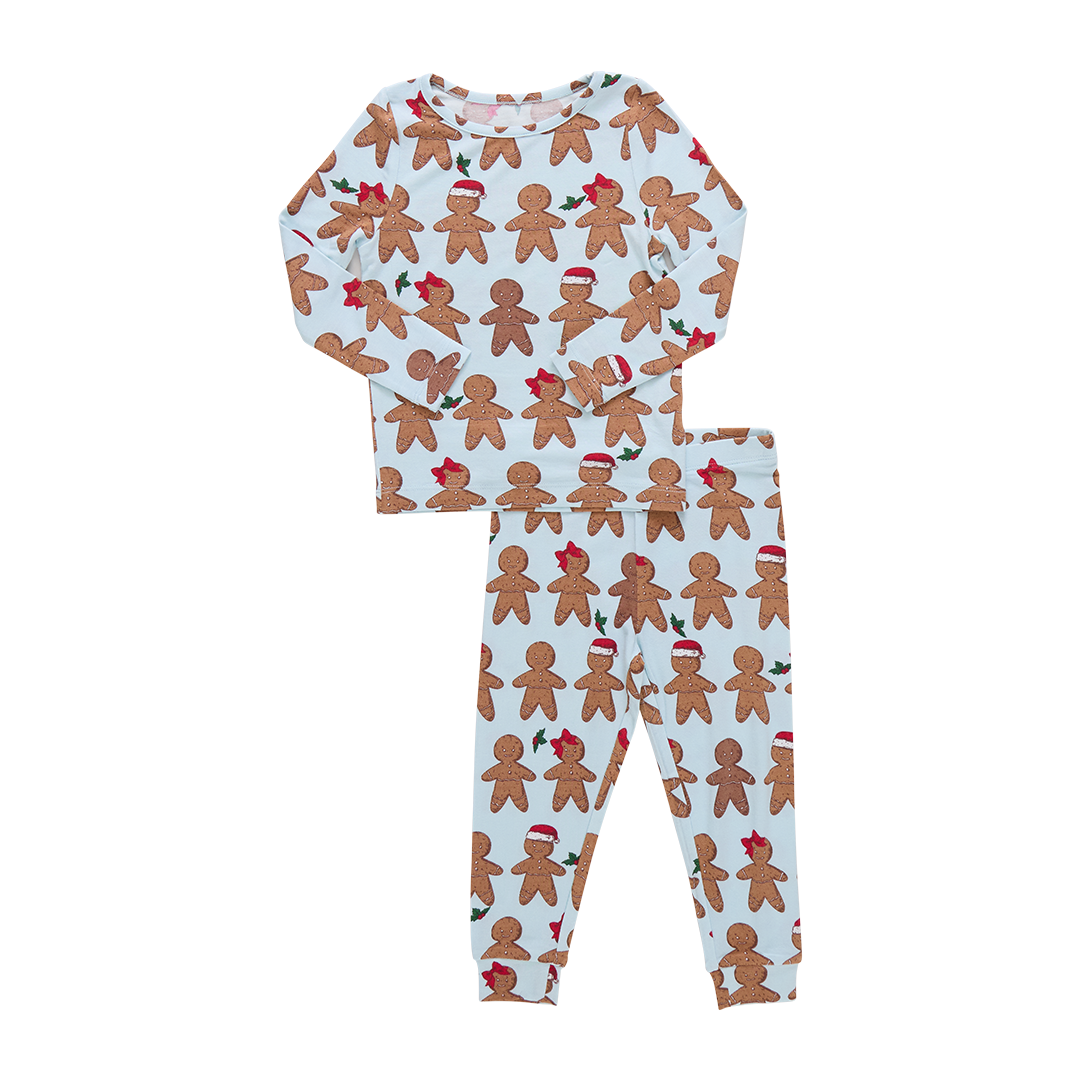 Loungewear Set - Light Blue Gingerbread