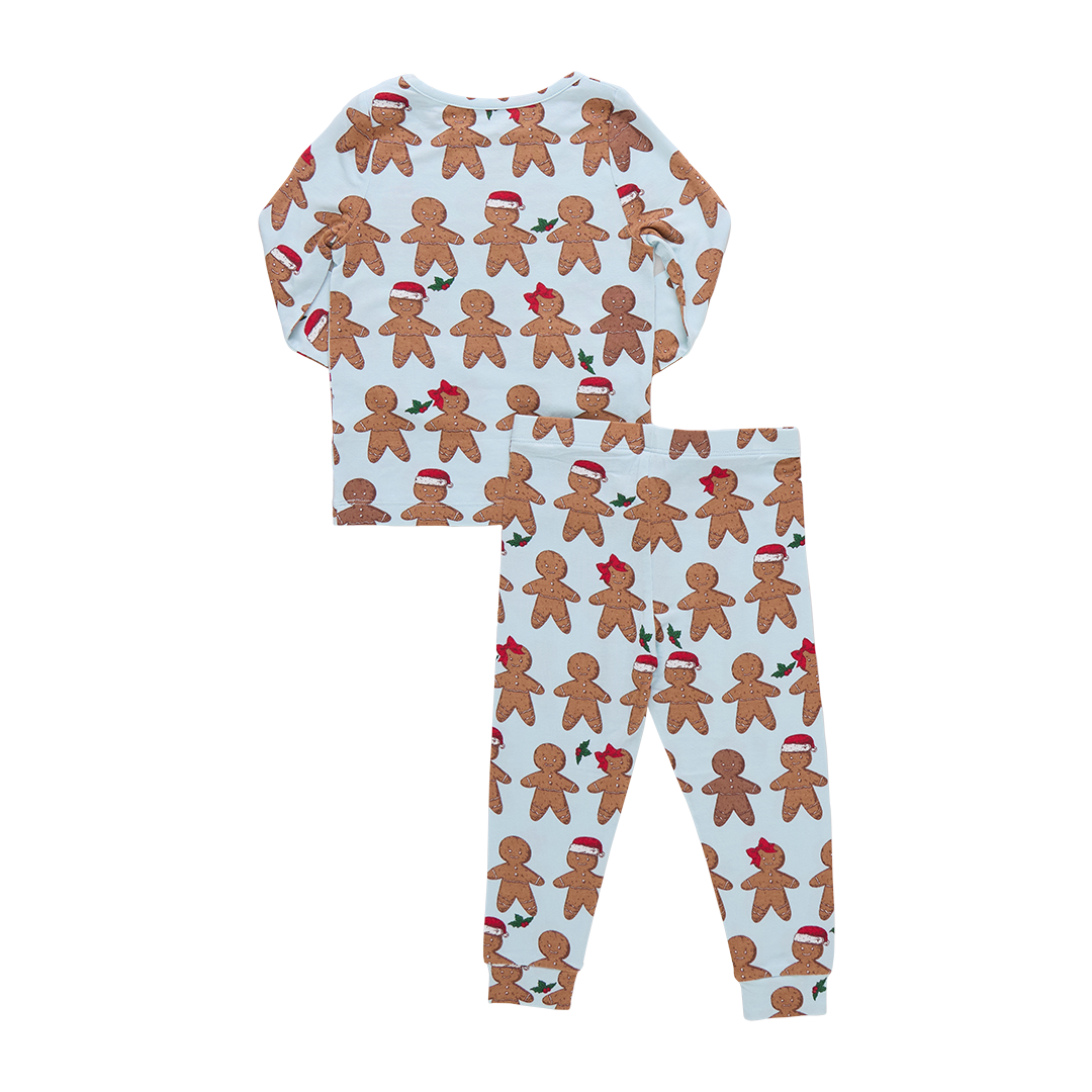 Loungewear Set - Light Blue Gingerbread