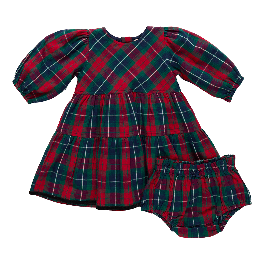 Maribelle Dress - Red Tartan