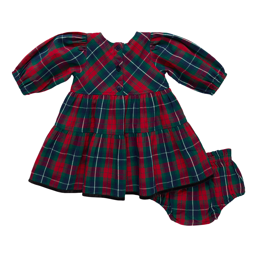 Maribelle Dress - Red Tartan