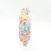 Decorative headband with colorful butterflies and flowers on a white background