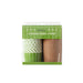 Packaging of jumbo food cups with green label on a white background