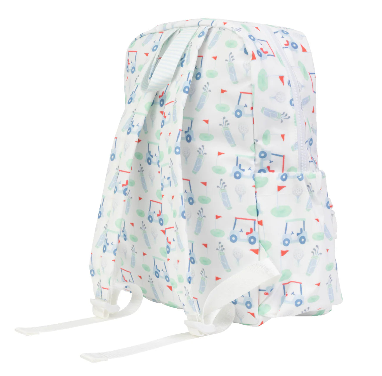 Backpack with golf pattern