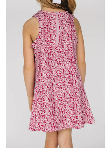 Maroon A&M dress worn by a person on a white background