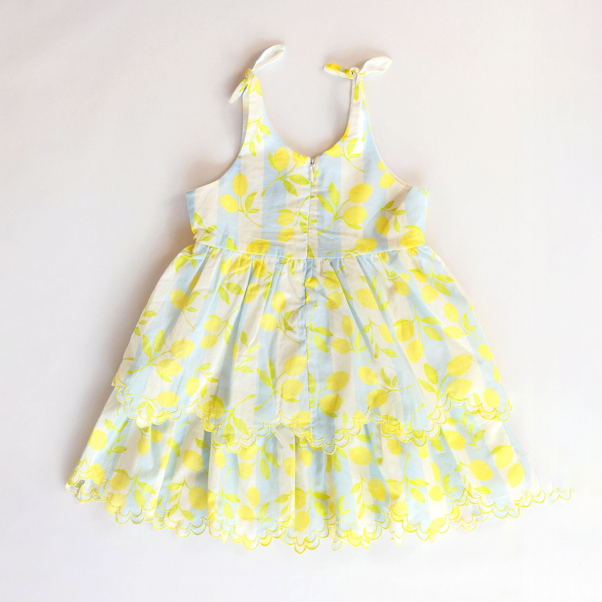 Finley Dress - Lemons Blue