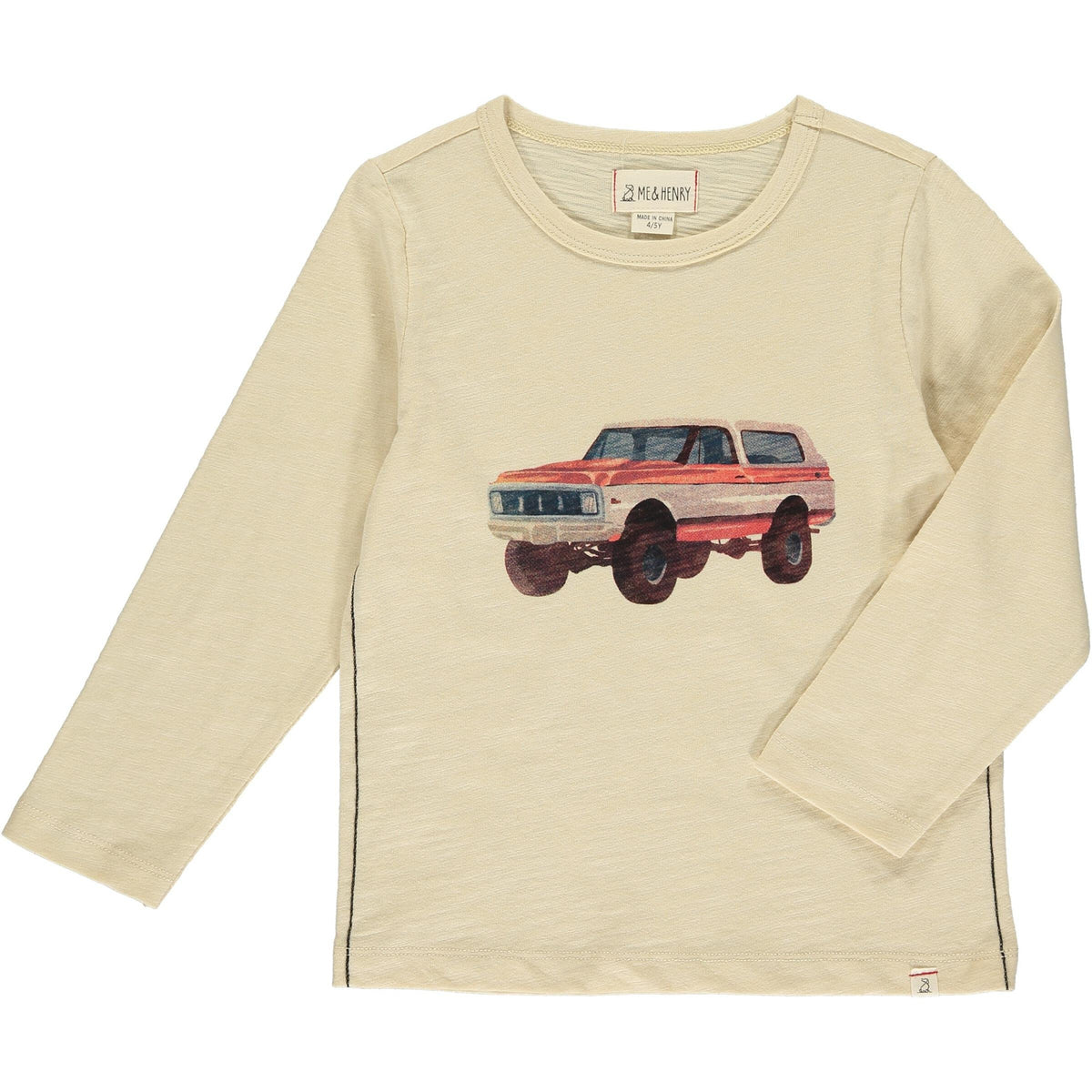 Cherokee Raglan Tee - Beige Bronco — Collins & Conley