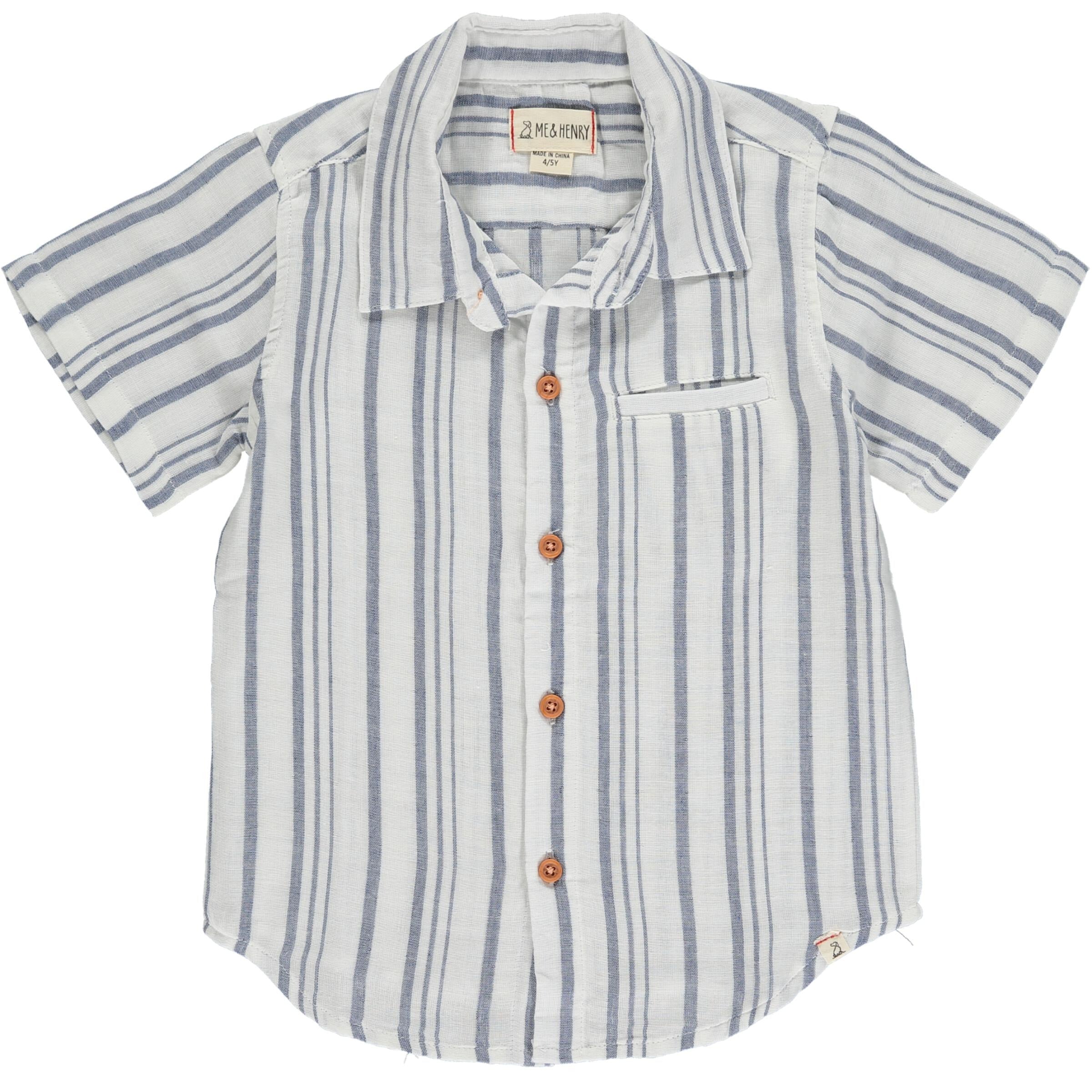 Newport Shirt - Blue/White Stripe