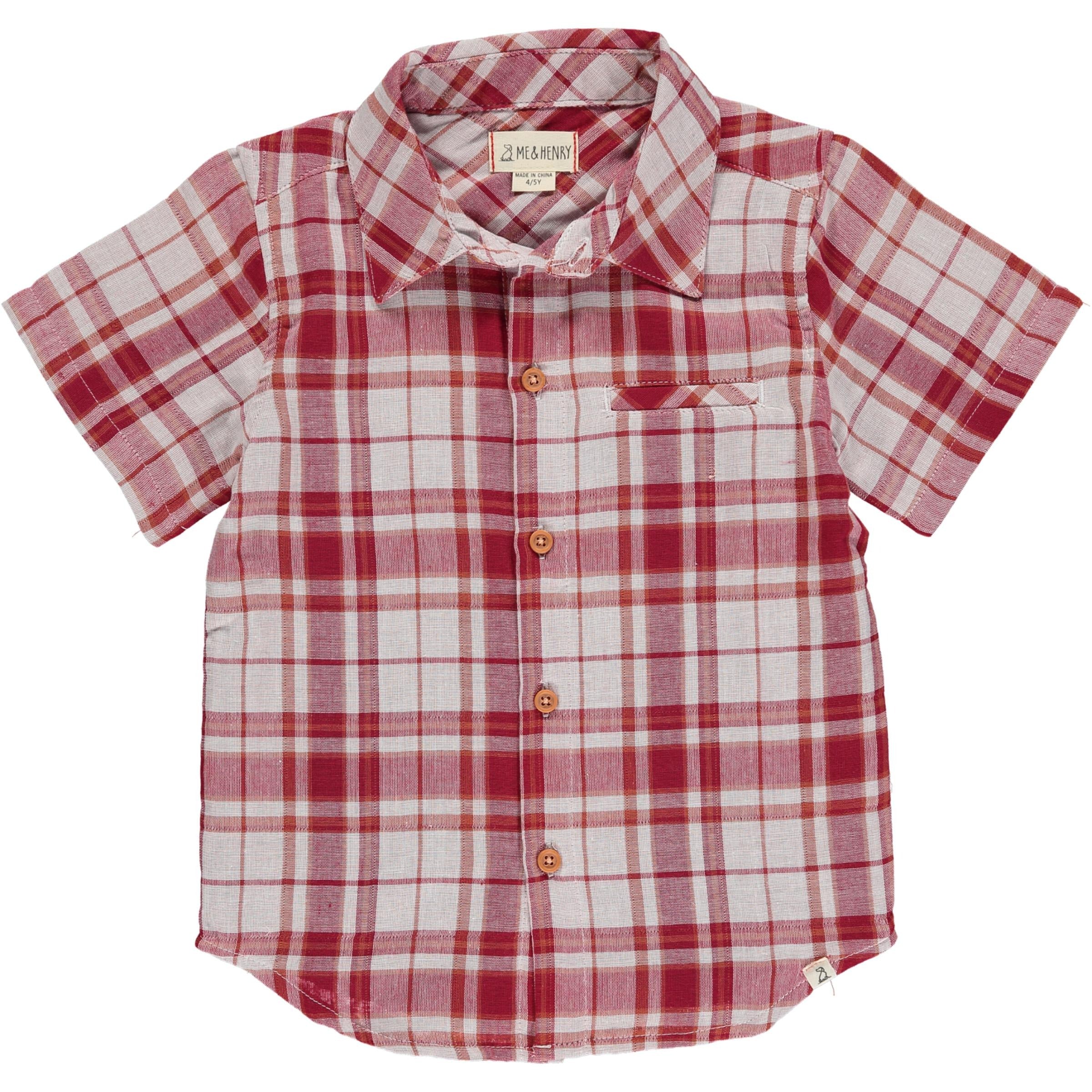 Newport Shirt - Red/White Checked