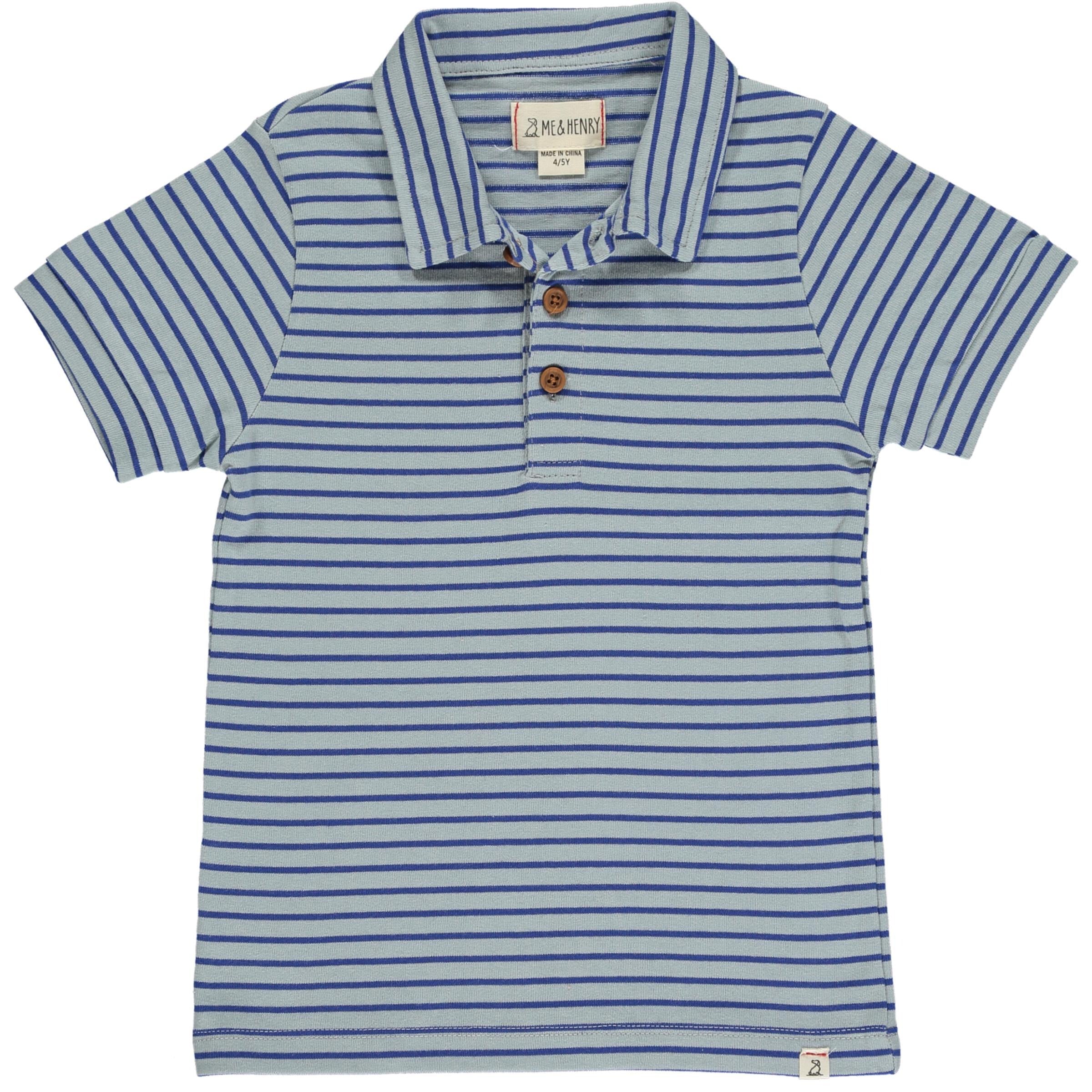 Flagstaff Polo - Royal/Blue Stripe
