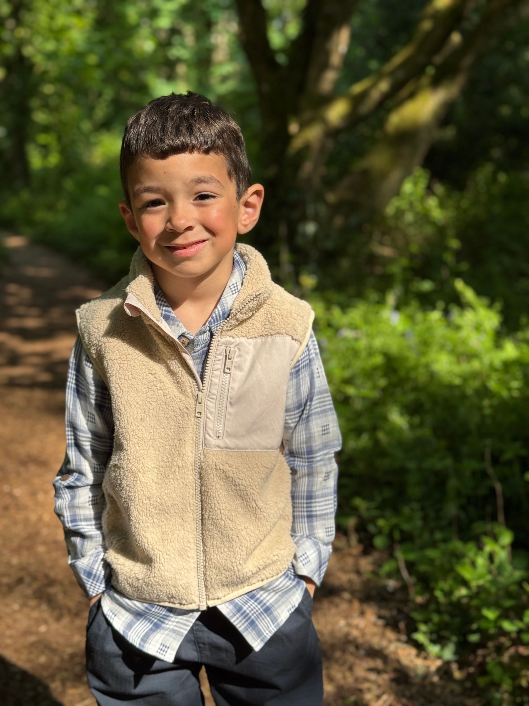 Gilt Sherpa Vest - Beige