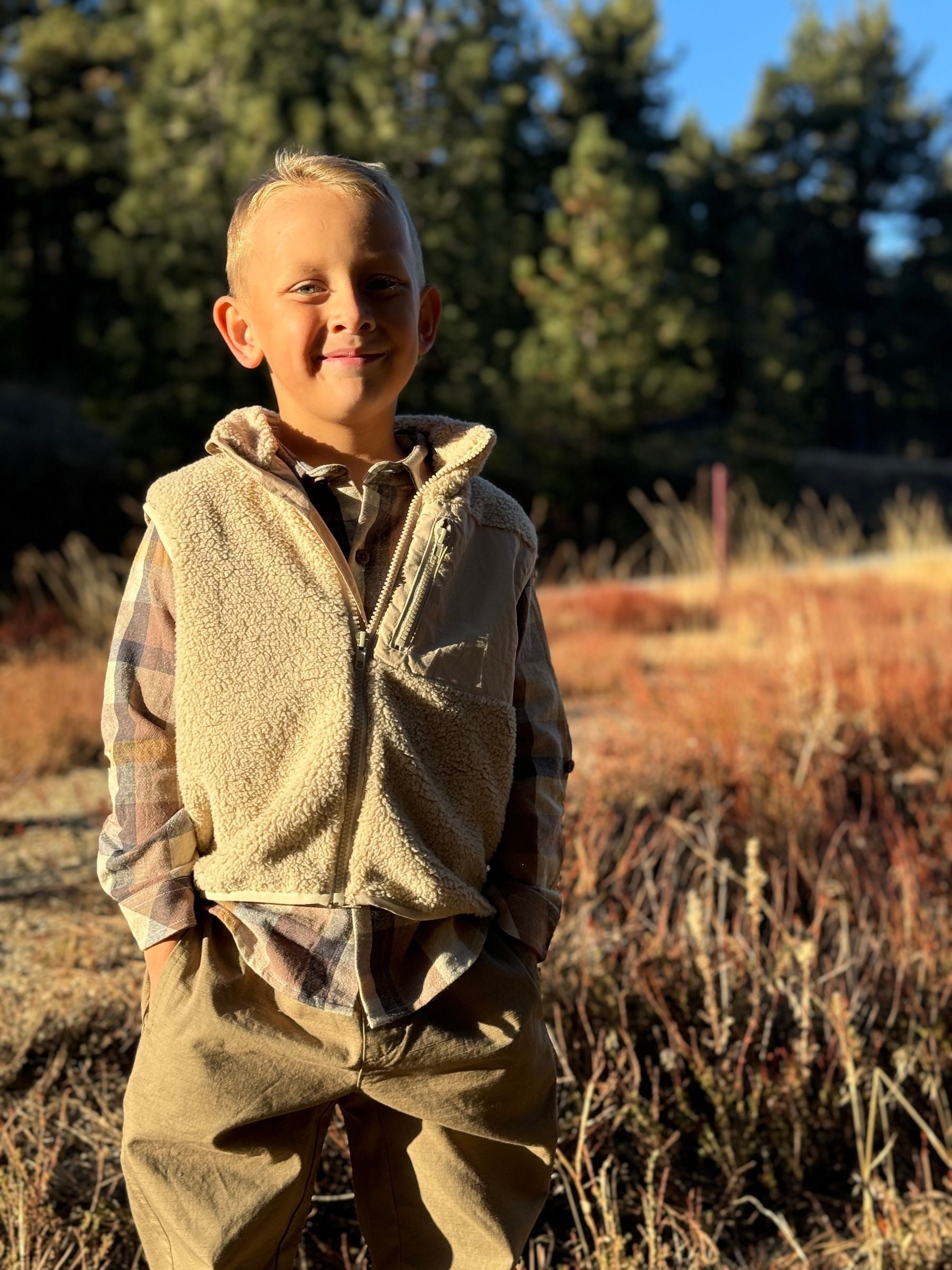 Gilt Sherpa Vest - Beige