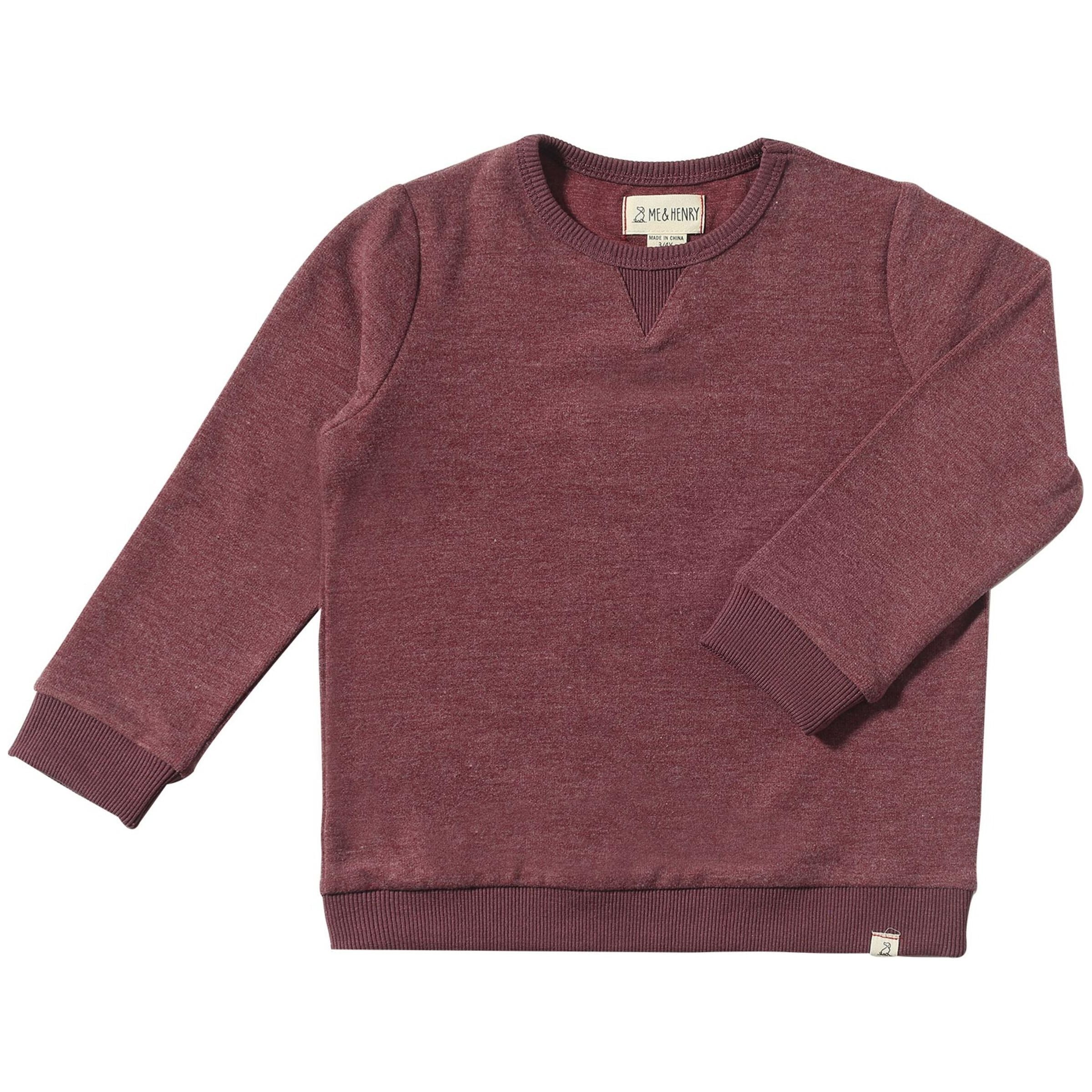 Tarquin Sweatshirt - Burgundy Cosy