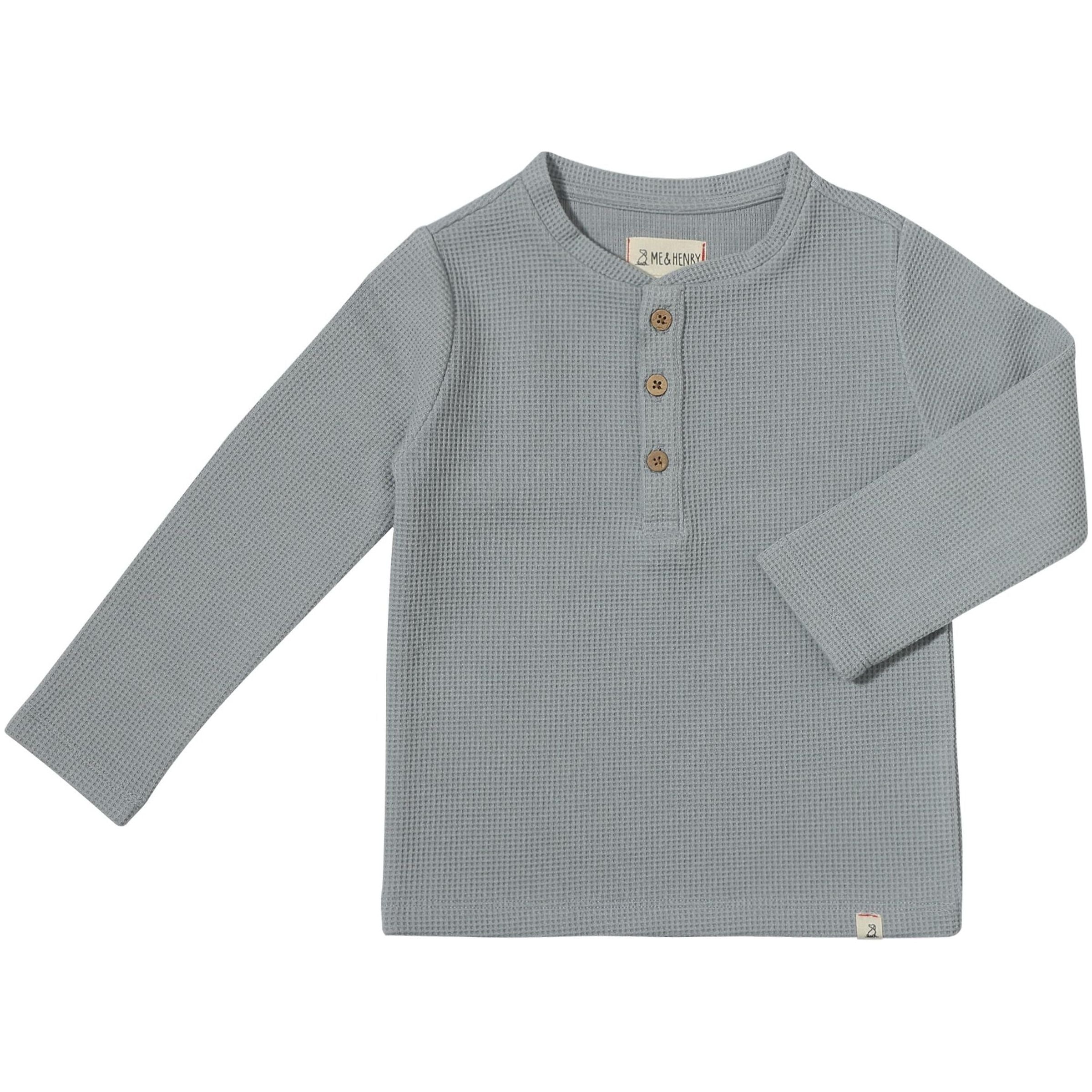 Harvard Henley - Grey Waffle