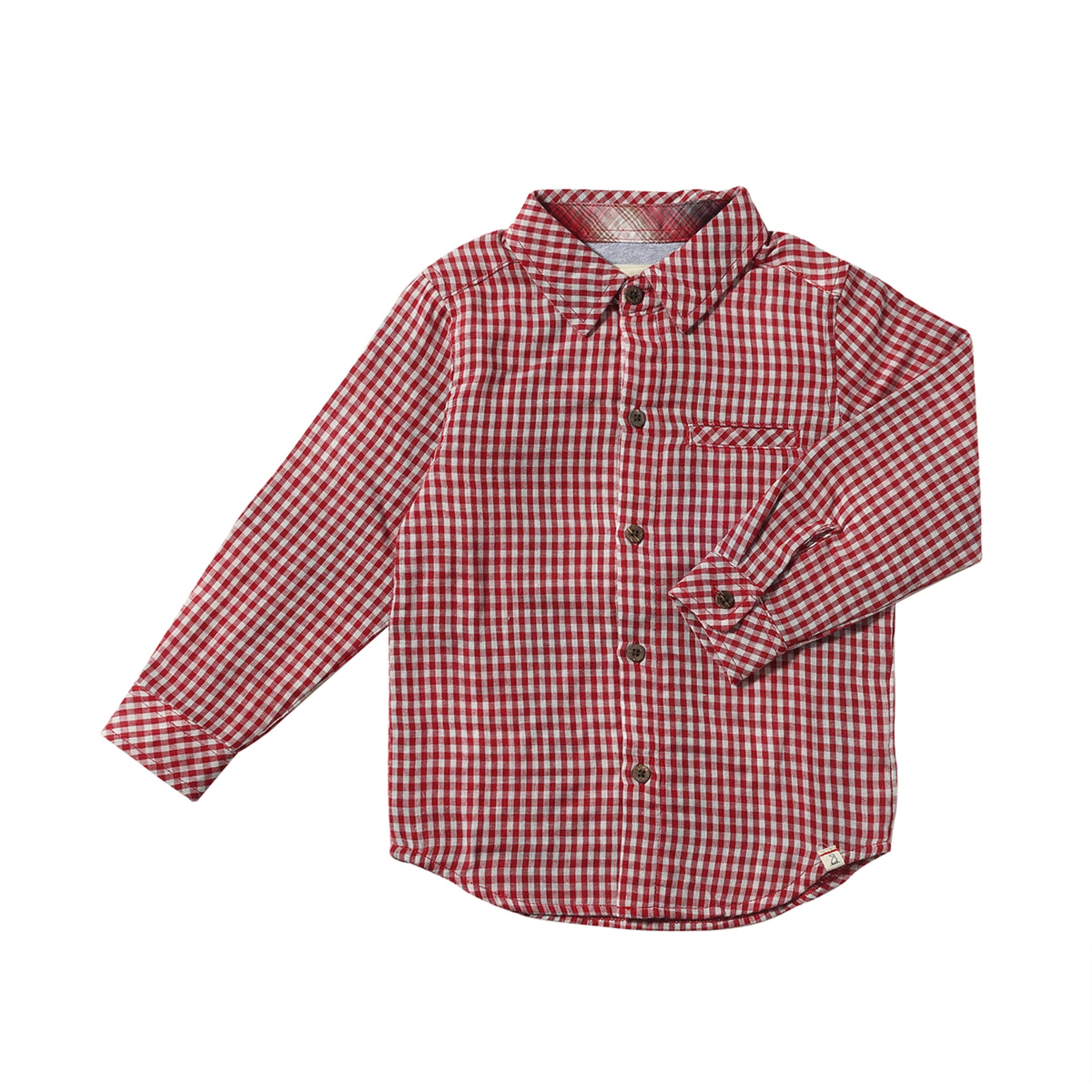 Atwood Woven Shirt - Red Micro Plaid