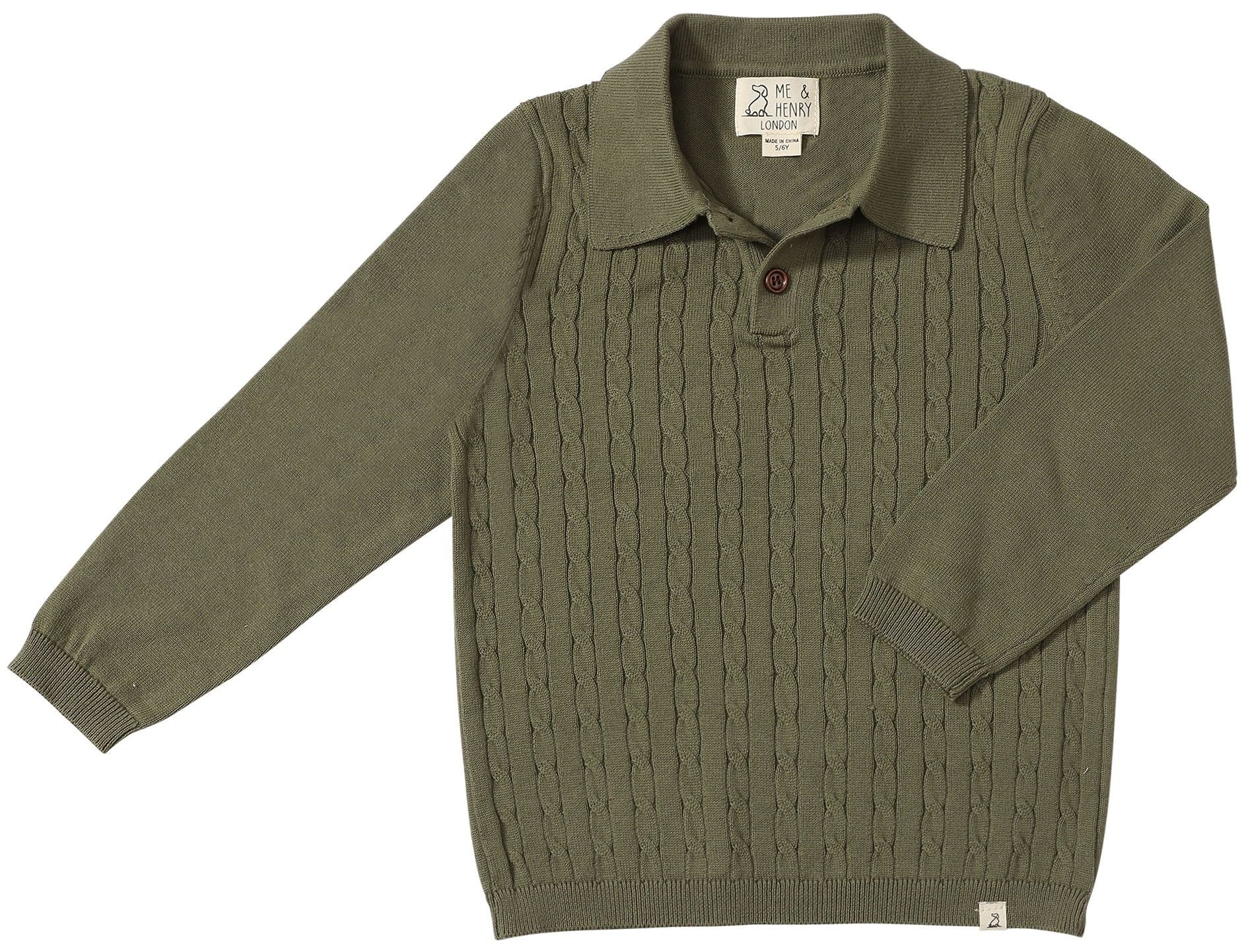 Christian Cable Polo - Olive