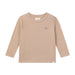 Beige long-sleeve shirt on a white background